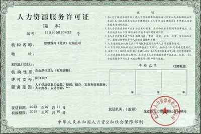 福州市連江縣人力資源服務(wù)許可證申請(qǐng)程序